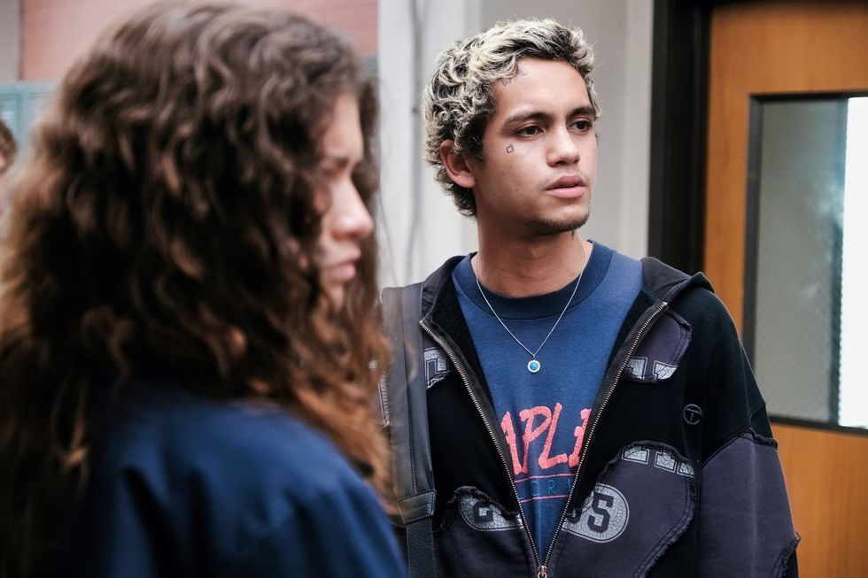 \u200bZendaya and Dominic Fike on Euphoria season 2