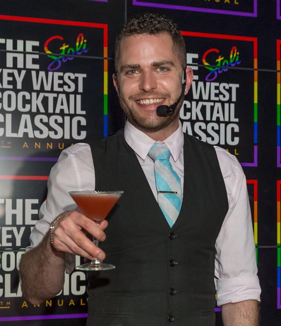 Vancouver's Bar Star Chris Kelley, from Nightingale, serves up his "Strawberry Seduction."