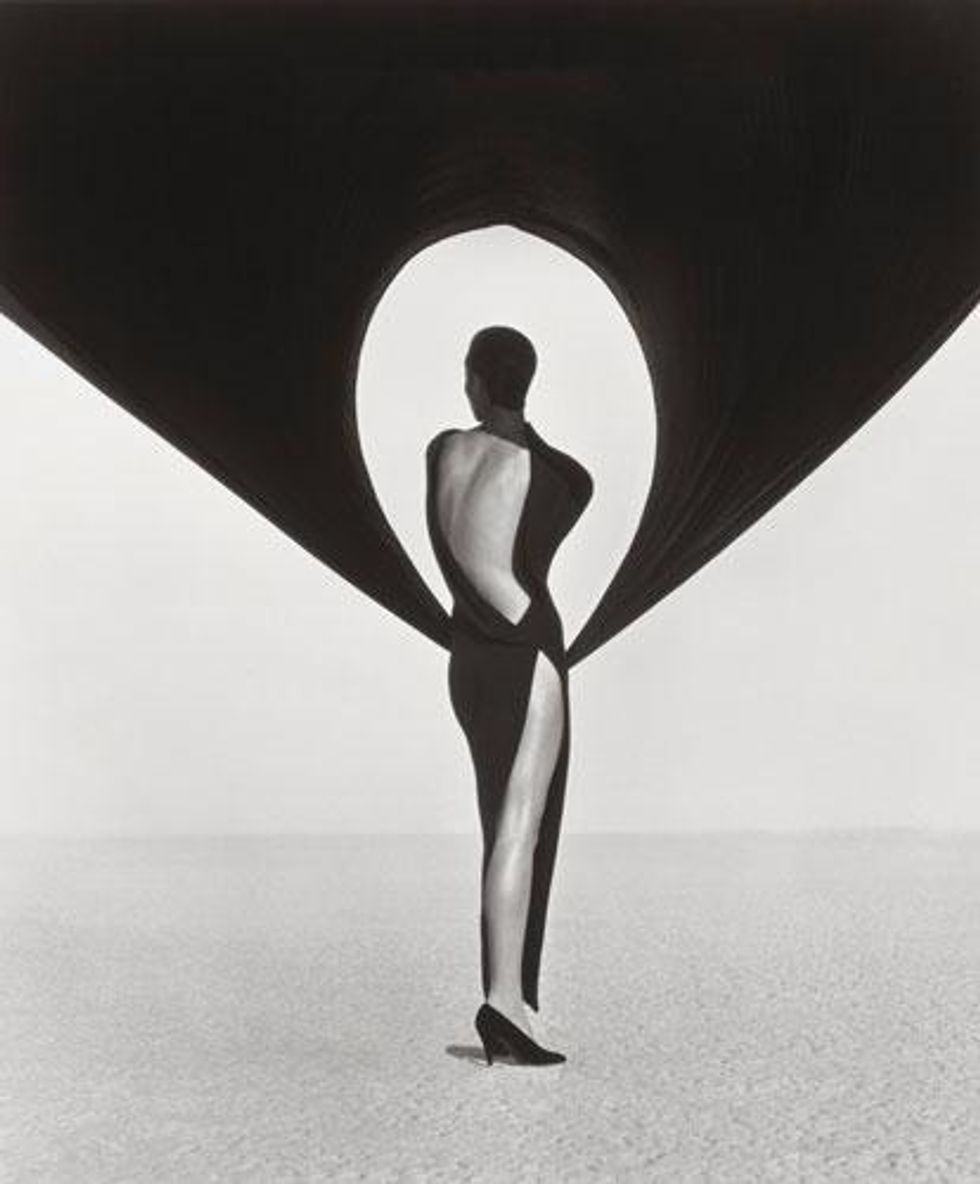 'Versace Dress, Back View, El Mirage,' 1990