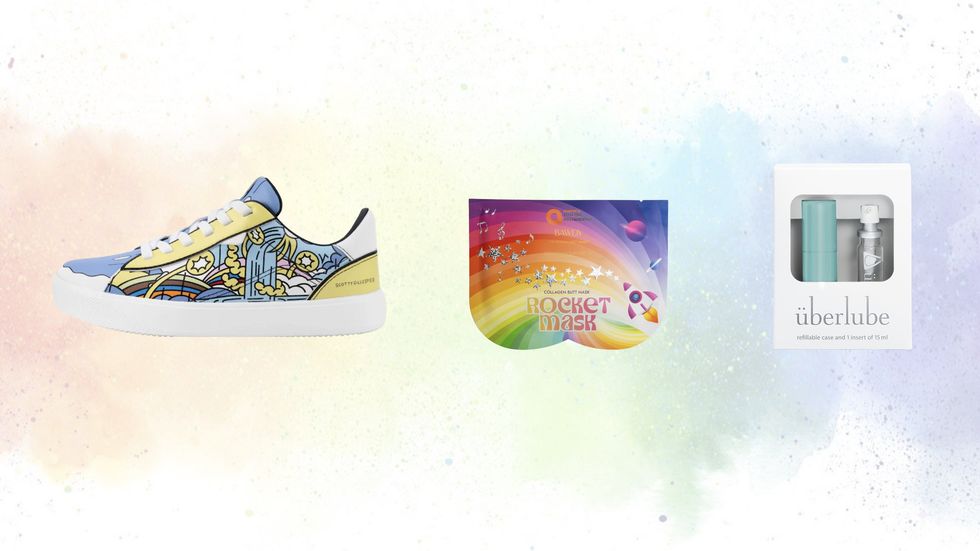 Vessie Pride Sneakers, Rocket Mask, \u00dcberlube