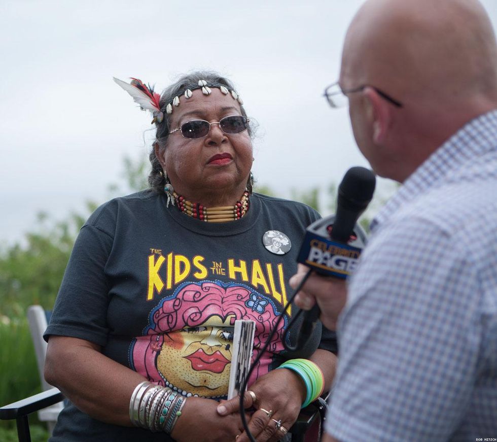 Victoria Cruz – Cast of Death & Life of Marsha P Johnson w/ Press Mr. Kelly from Celebrity Page