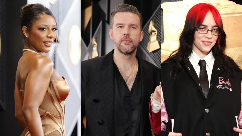 Victoria Monét; TJ Osborne; Billie Eilish at the 2024 Grammy Awards