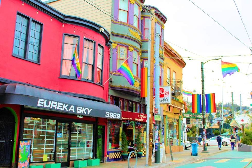 Victorian buildings on Castro Street in San Francisco