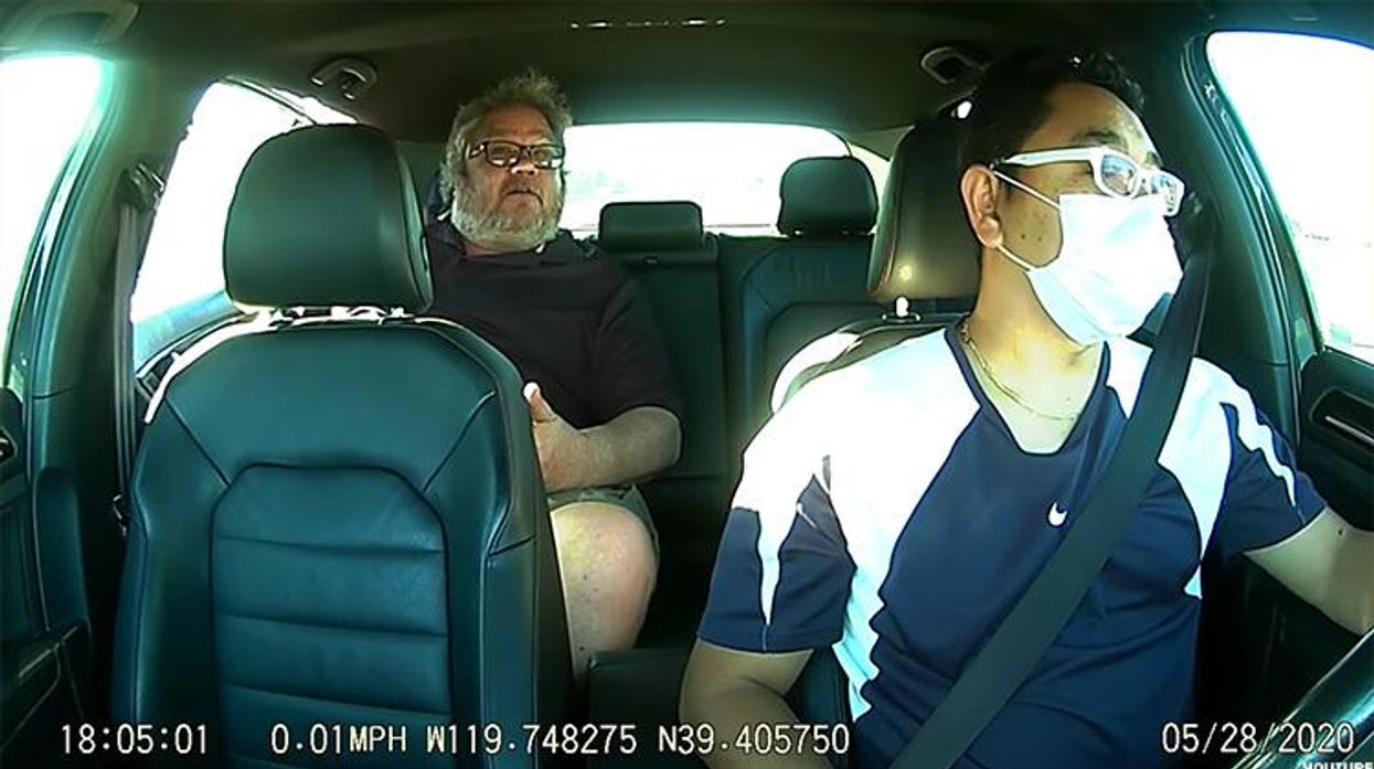 Video shows a disgusting Lyft passenger in racist and homophobic rant when asked to wear a mask.