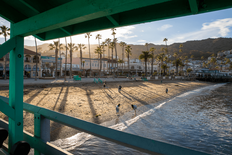 View of Front Street from the pier