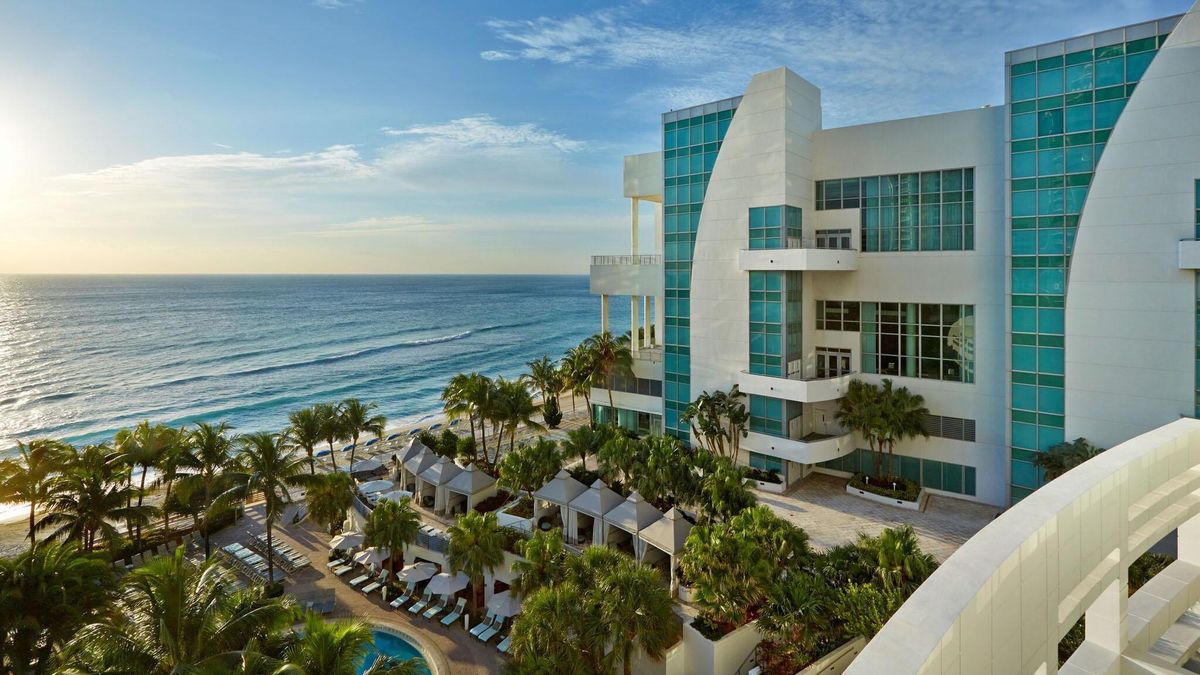 View of the beach and convention center from Diplomat Beach Resort. (Photo courtesy of Diplomat Beach Resort)