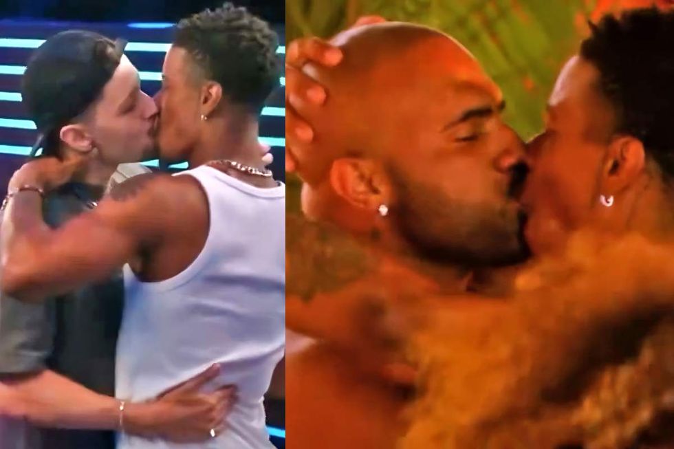 Vini and Nathan Silva; Bruttoz and Nathan Silva on Tunel do Amor season 4