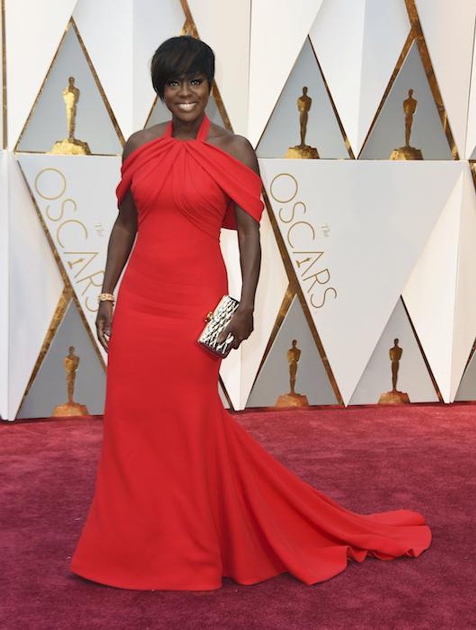 Viola Davis in custom Armani