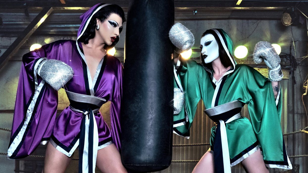 Violet Chachki and Gottmik in promotional image for The Knockout Tour