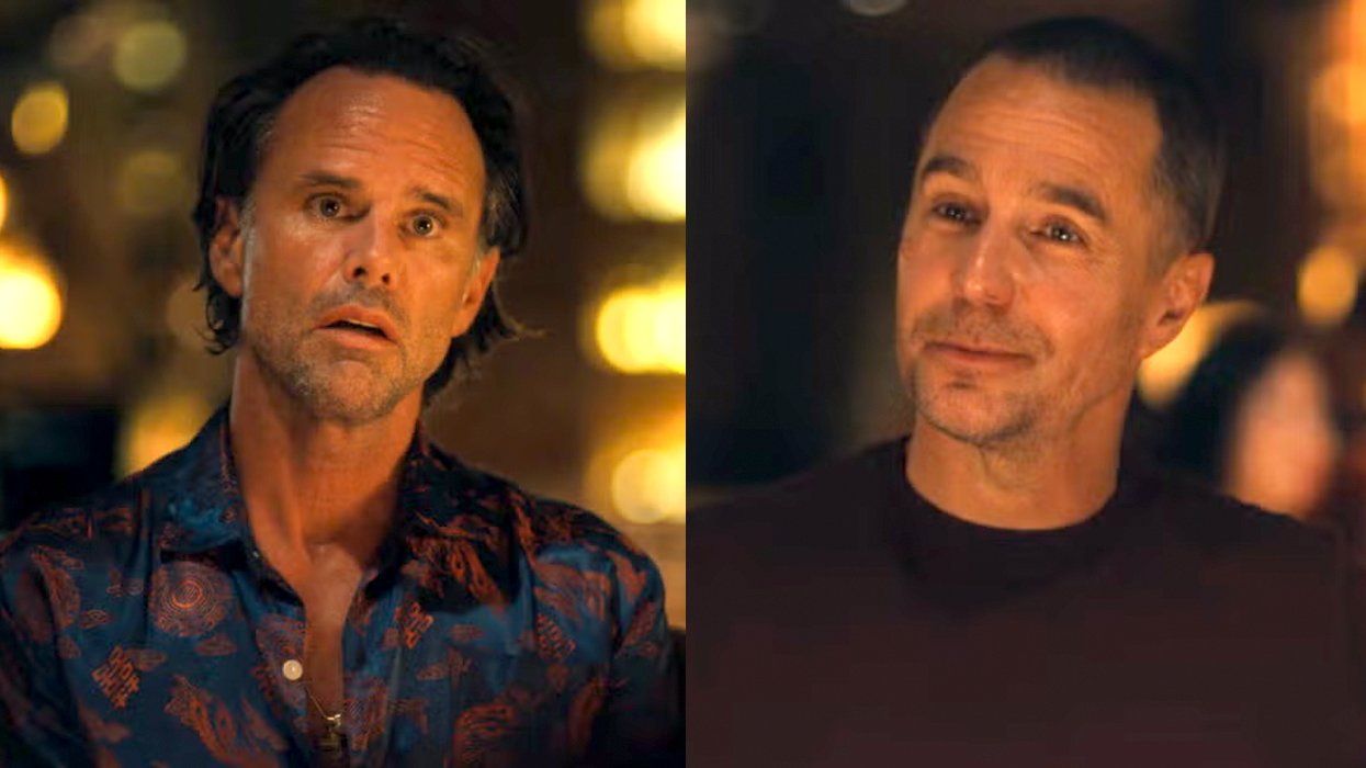 Walton Goggins Sam Rockwell Full moon party scene white lotus HBO