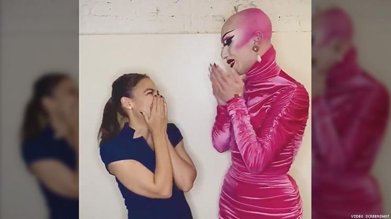 Watch Drag Superfan Alexandria Ocasio-Cortez Meet Sasha Velour