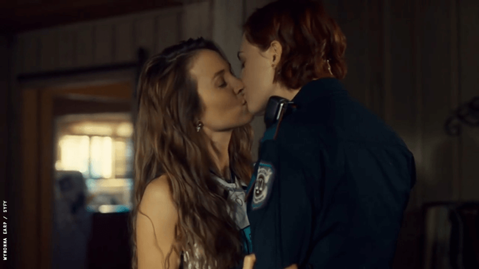 wayhaught making out