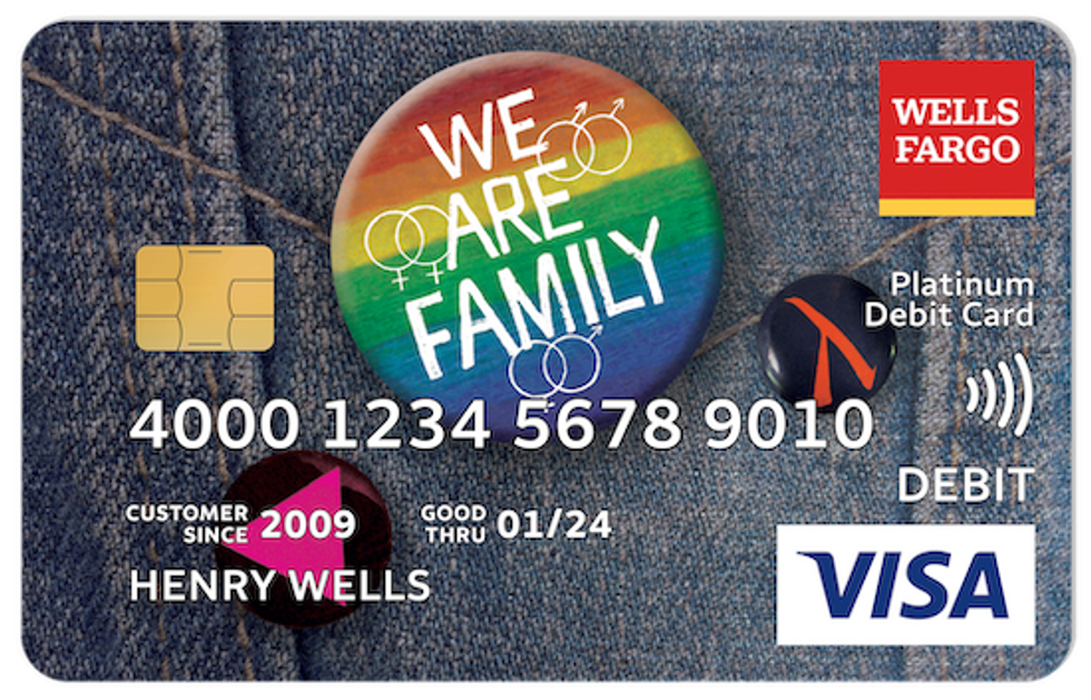 The Meaning Behind Wells Fargo's LGBTQ+ Debit Card Designs