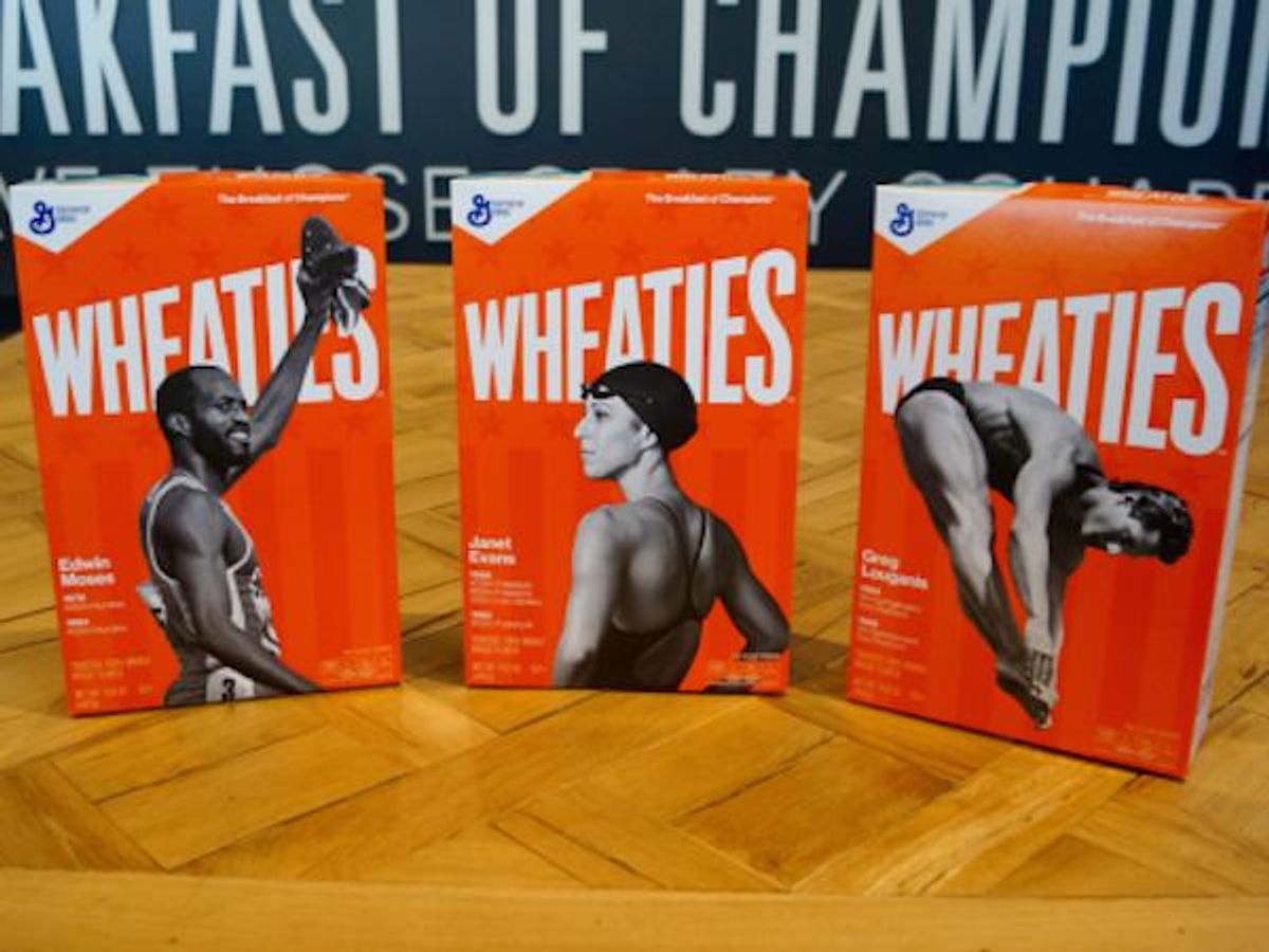 Wheaties boxes.