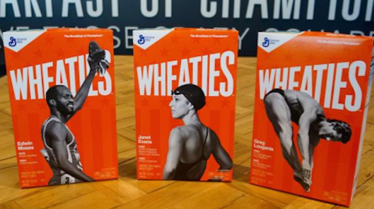 Wheaties boxes.