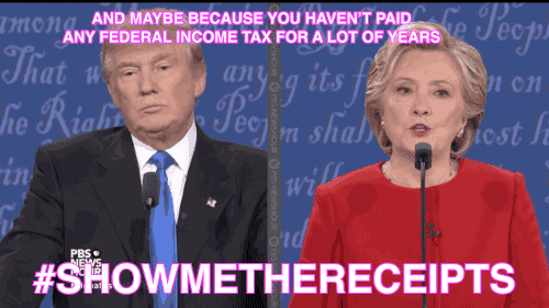 When She Kept Bringing Up Trump's Fabled Tax Returns