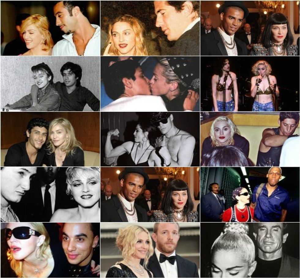 Who did the Queen of Pop court?