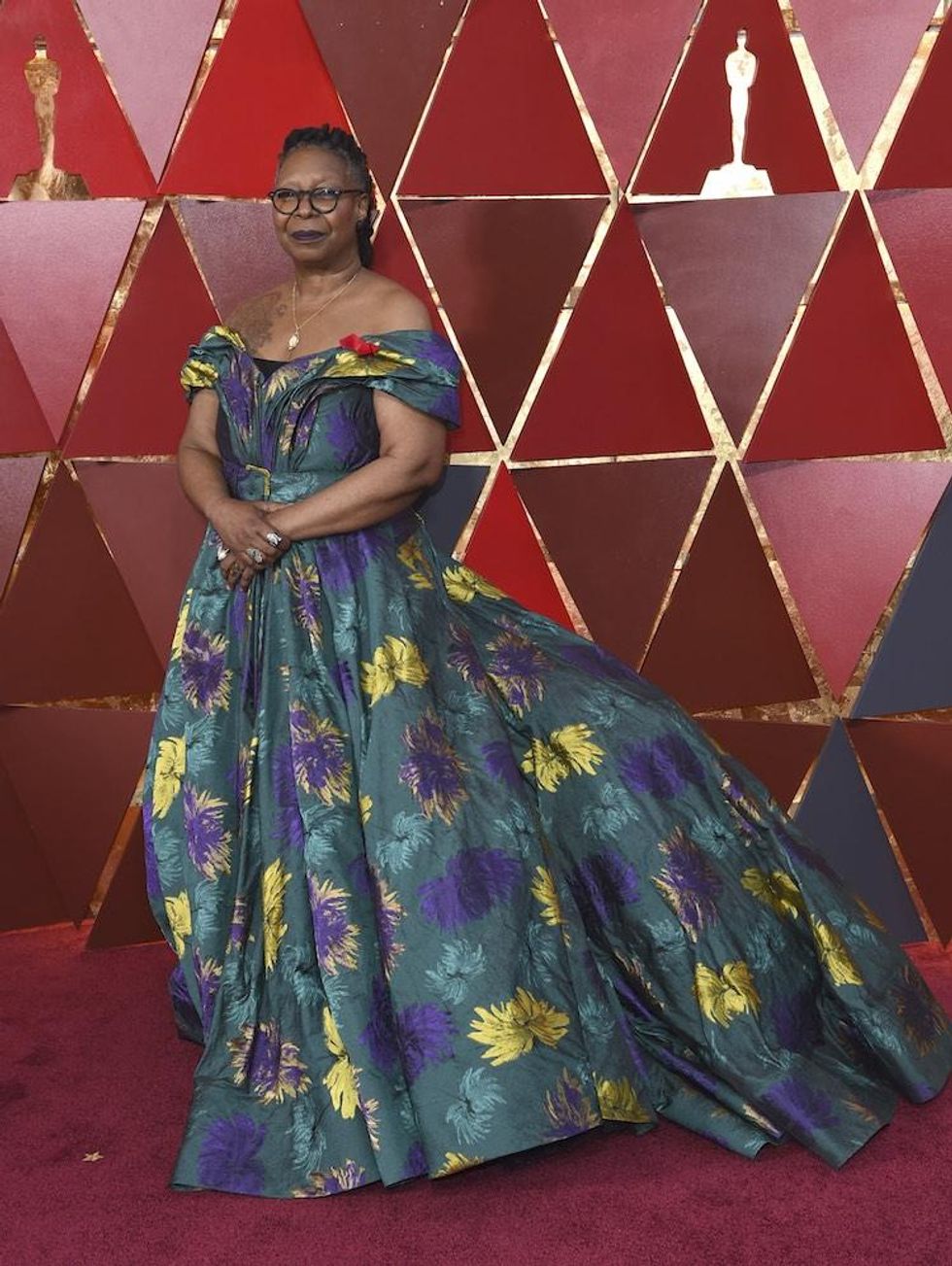 Whoopi Goldberg in Christian Siriano