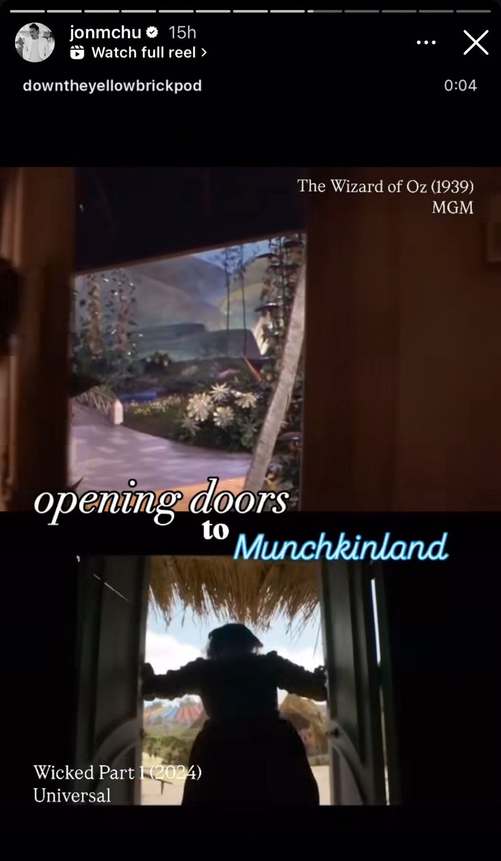 Wicked director Jon M. Chu via Instagram story