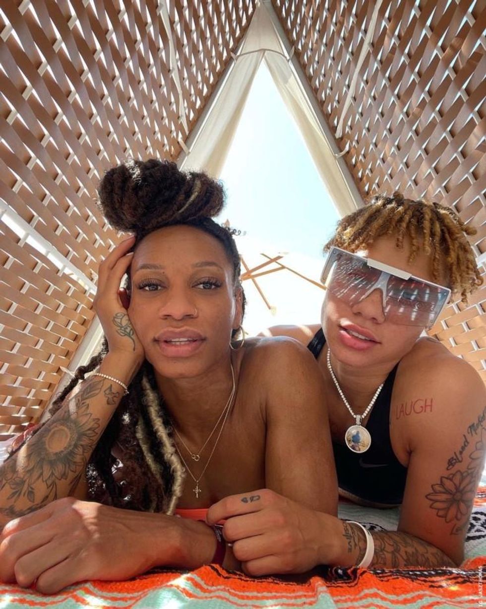 WNBA stars and teammates Natisha Hiedeman and Jasmine Thomas are engaged