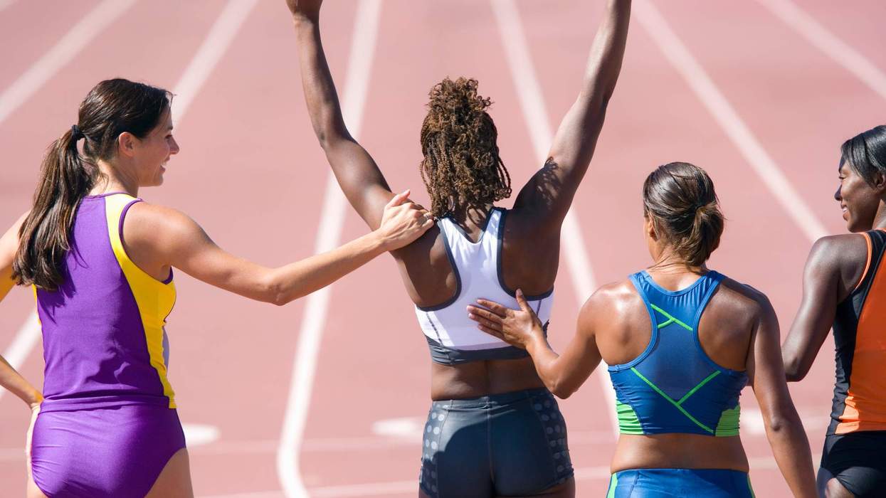 Women on a track