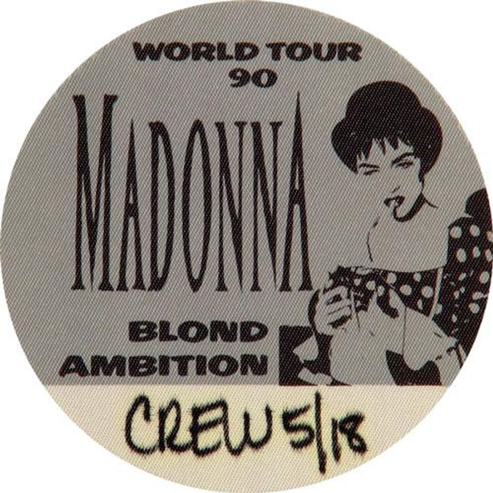 World Tour Backstage Pass from the 90s