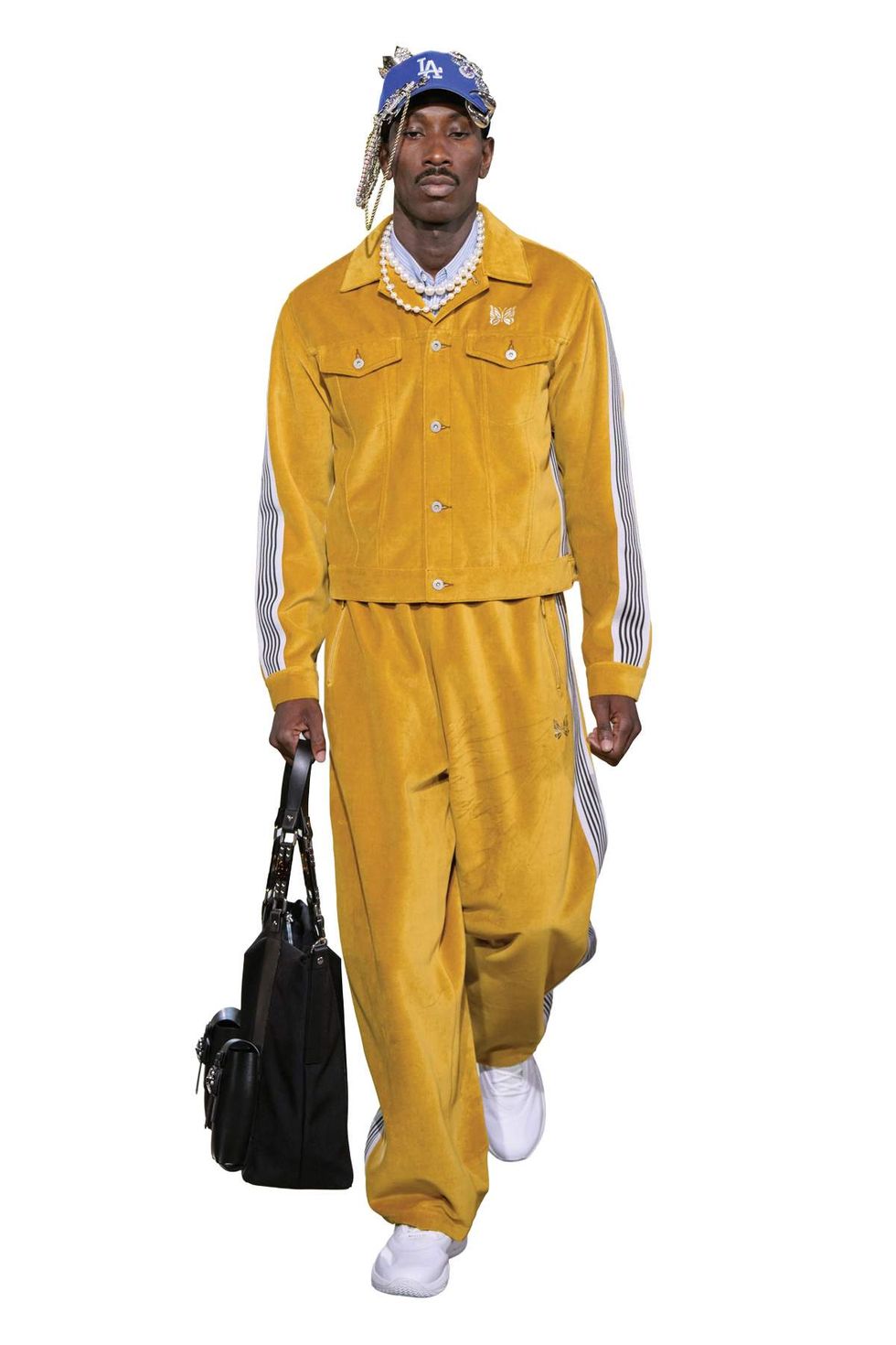 yellow track suit by Junya Watanabe