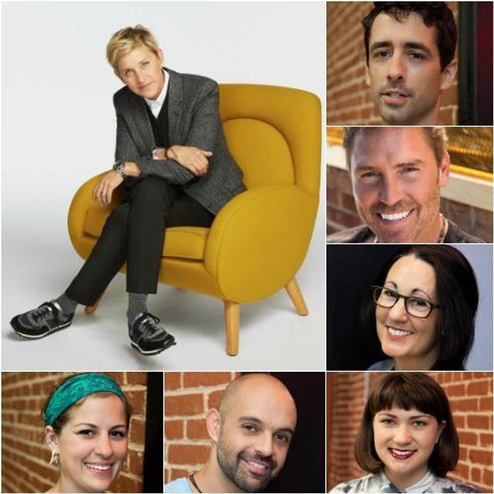 "You’re gonna be on the edge of your seat with every episode. And these people make seats," says Ellen.