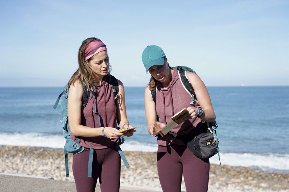 Yvonne Chavez and Melissa Main on The Amazing Race season 36