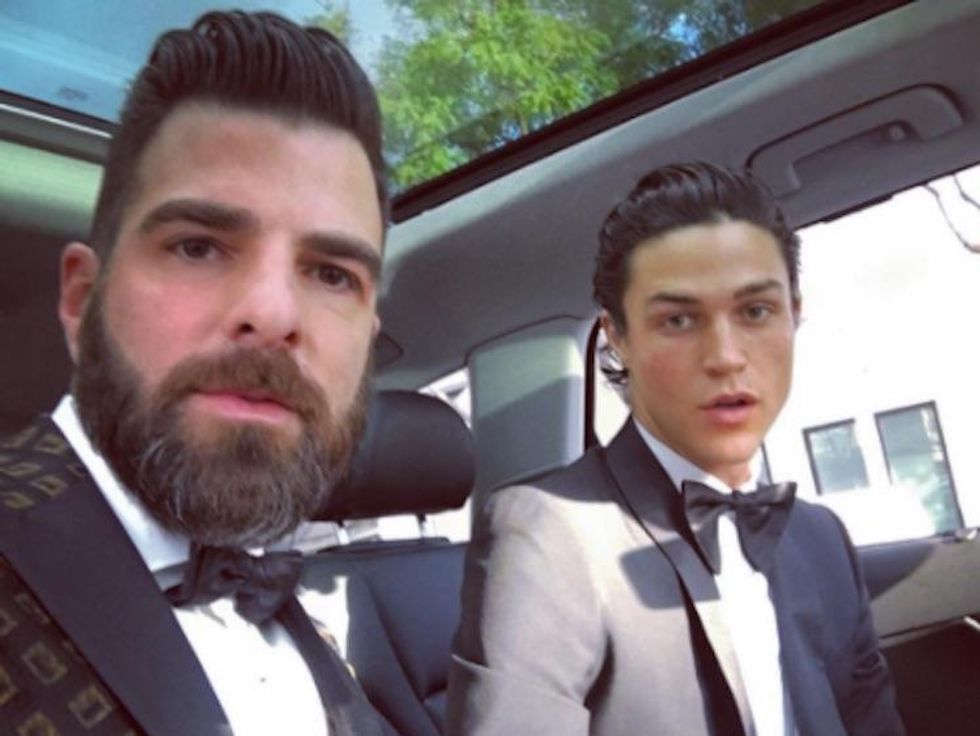 Zachary Quinto and Miles McMillan