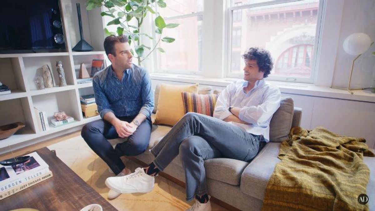 Zachary Quinto, Miles McMillan, Architectural Digest