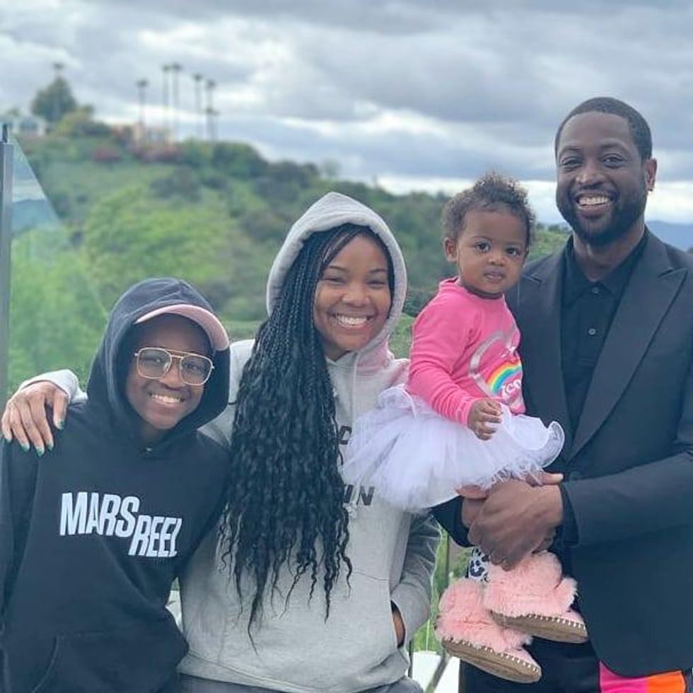 Zaya Wade and family