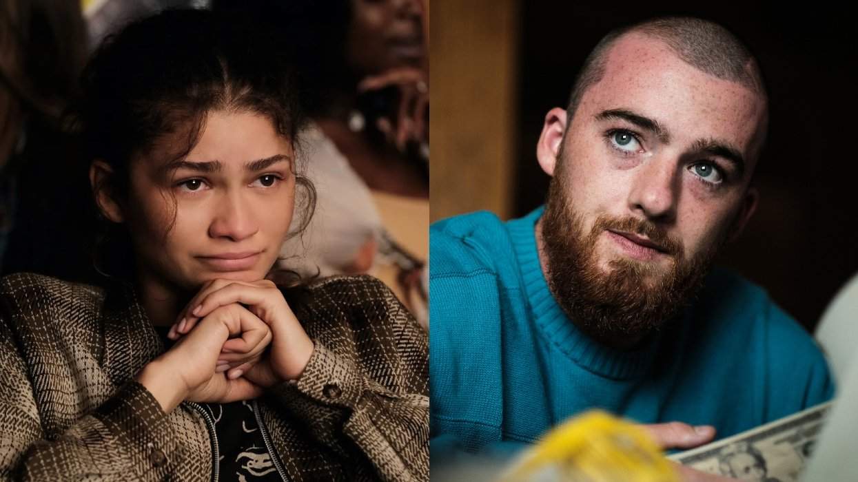 Zendaya; Angus Cloud on Euphoria