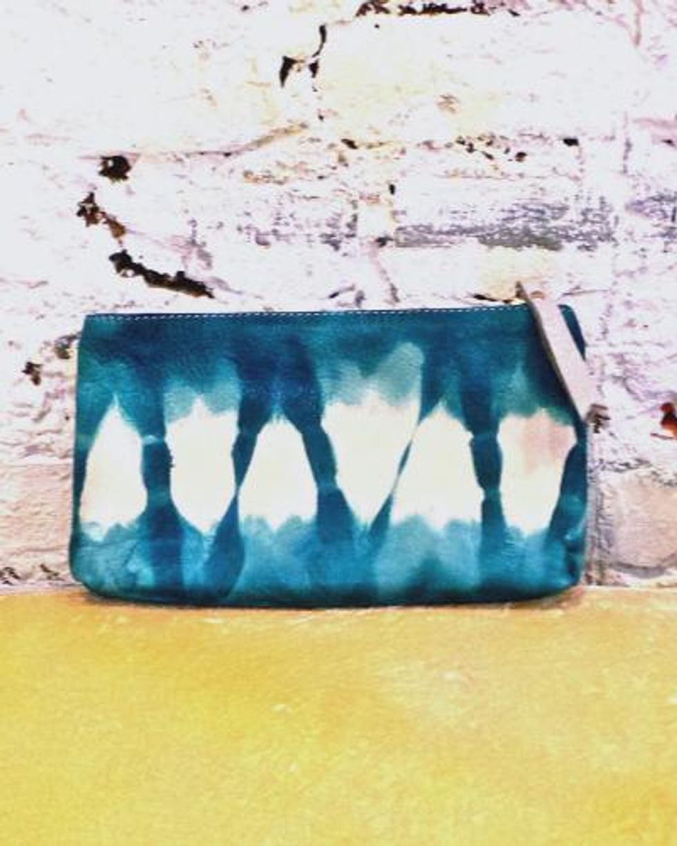 Zip-up Leather Pouch