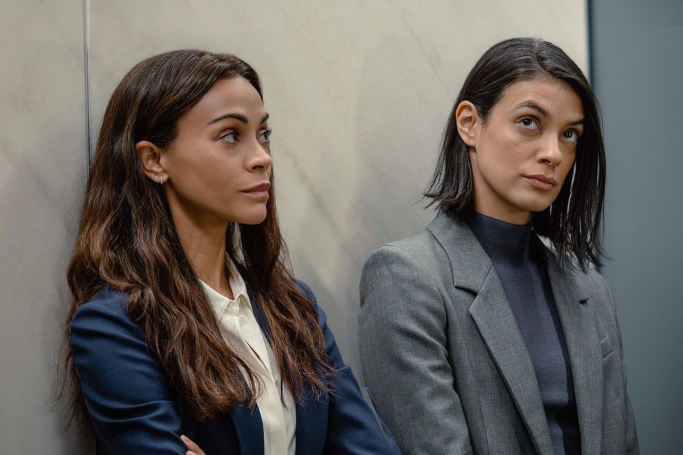 Zoe Salda\u00f1a as Joe and Laysla De Oliveira as Cruz in Lioness season 3.