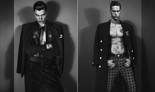 Ad Men: Versace Goes Black & White for Fall 2012 Campaign