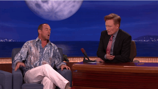 Christopher Meloni Knows Youre Looking at His Butt