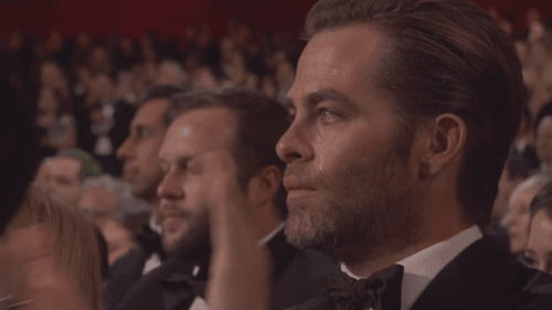 Chris Pine Tear Oscar