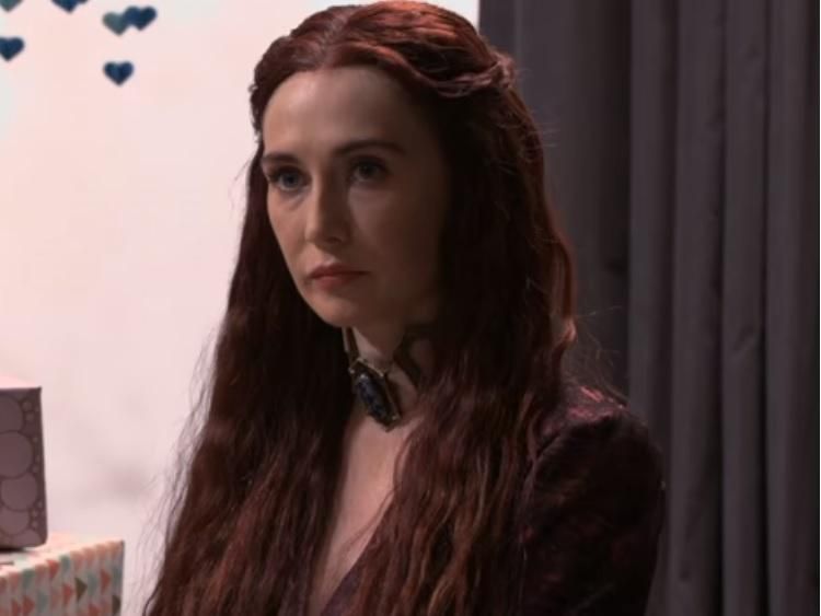 What Happens When You Bring Game of Thrones' Melisandre to a Baby Shower?