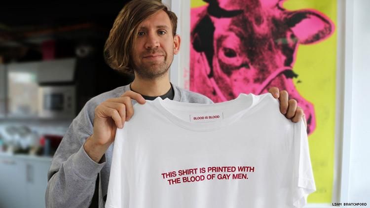 New T-shirt made from Blood of Gay Men to Protest FDA's Blood Donation Ban