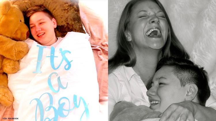 Mom Stages Hilarious Gender Reveal Shoot for Trans Son