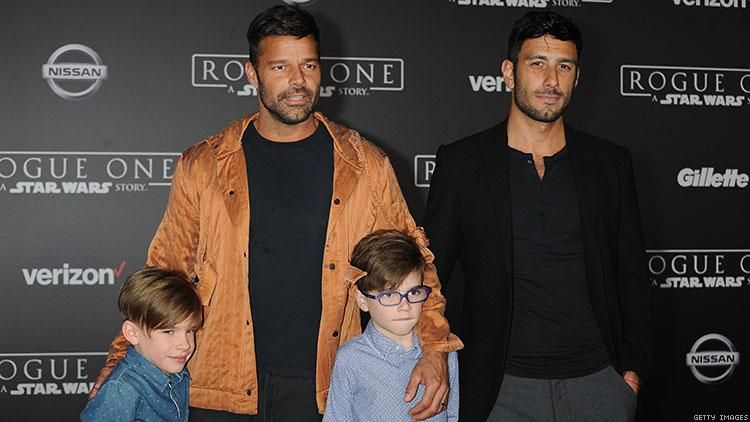 Ricky Martin and family 