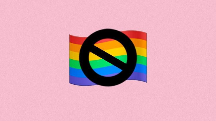 Anti Pride Flag emoji 
