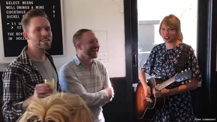 Watch Taylor Swift Surprise a Gay Engagement Party