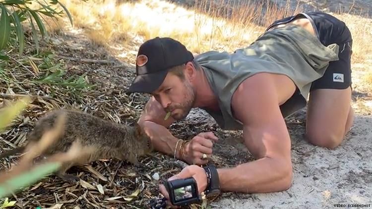 Chris Hemsworth’s Extremely Gay Back Arch Has the Internet Shook