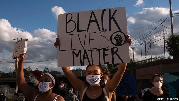 Black Lives Matter protests in 2020.