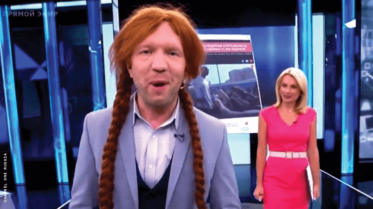 Russian TV Hosts, Guests Mock Out Olympians With Wigs, Slurs
