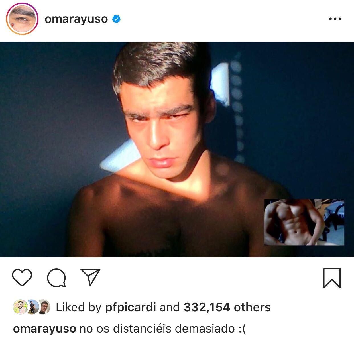 Omar Ayuso's Photo With a Nude Guy Was Censored by Instagram.