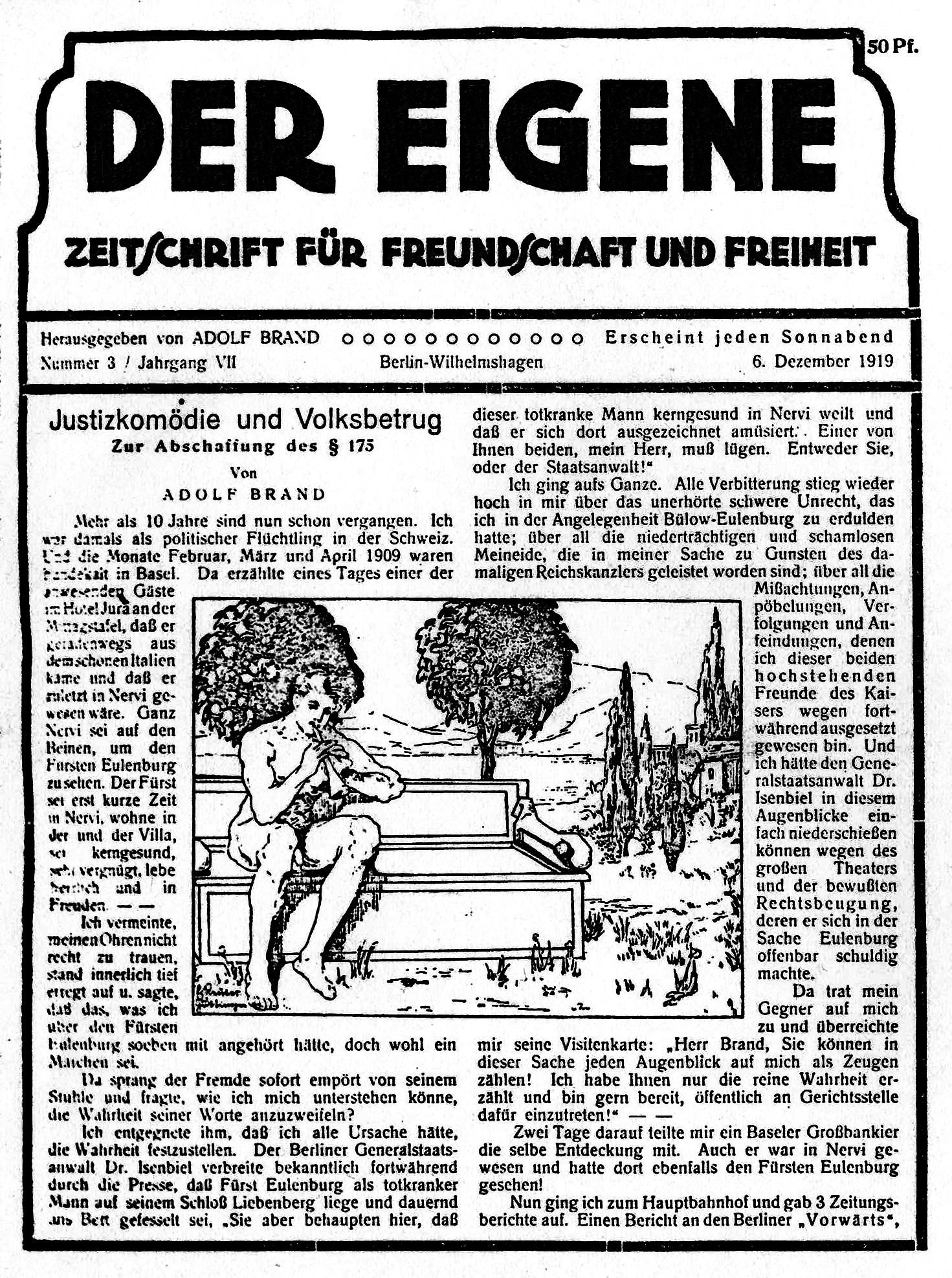 Der Eigene 1919 Vol 7
