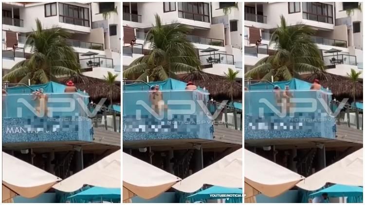 A gay beach club in Puerta Vallarta has been fined after two men were filmed having sex in a transparent pool in view of a public beach.